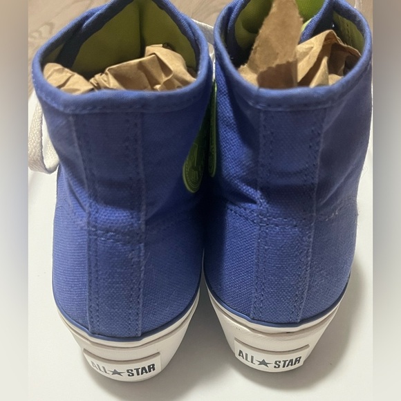 FINAL SALEConverse Chuck Taylor All-Star Blue High-Top Women's Sneakers, Size 10 - Picture 4 of 8